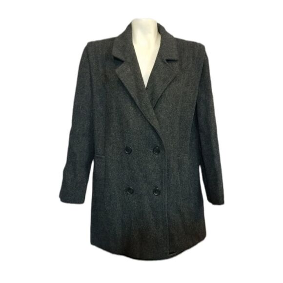 Vintage Noble Fashions Wool Blend Pea Coat Size XL - Picture 1 of 4